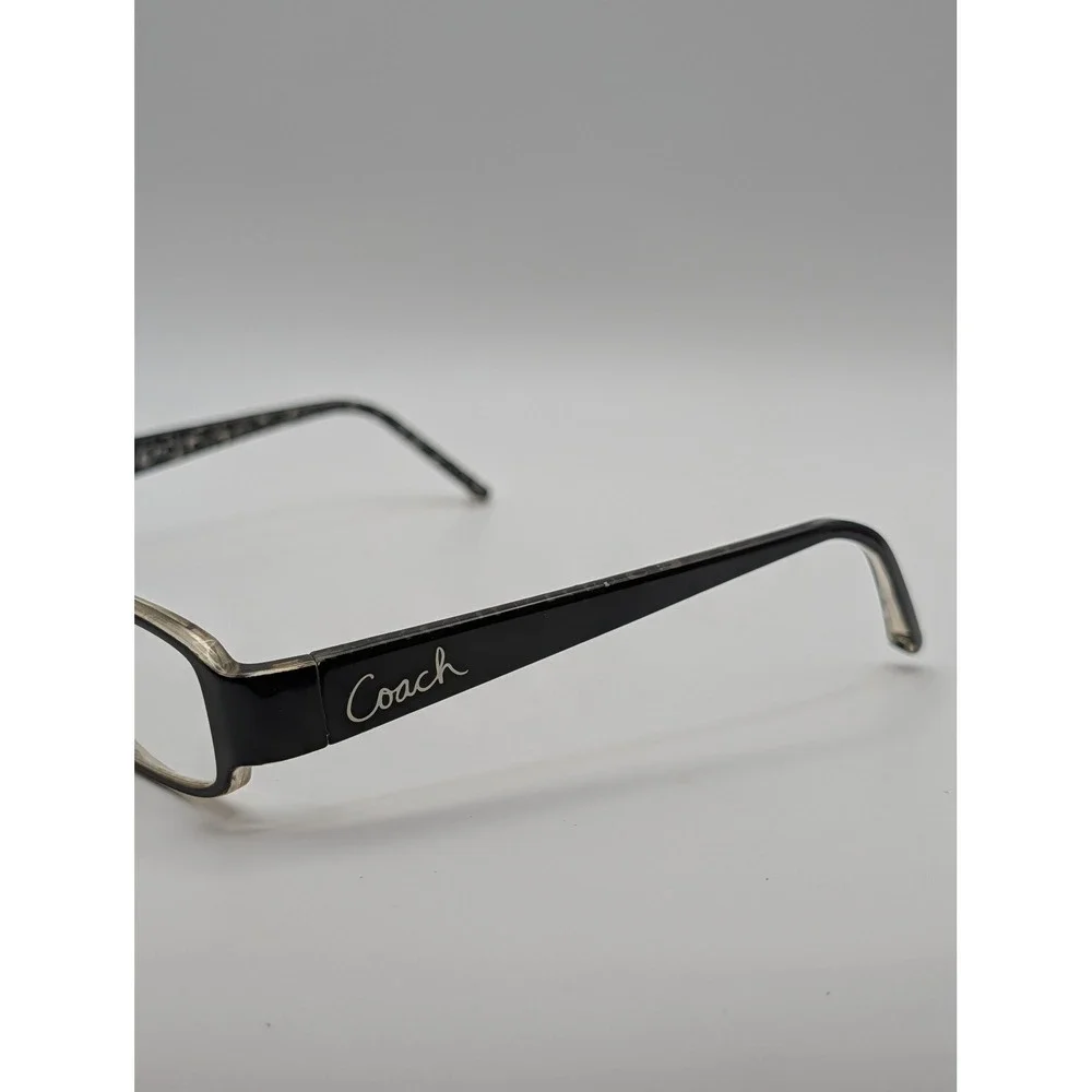 Coach Avery 626 Black Eyeglasses Frames Rectangle Womens Signature Print